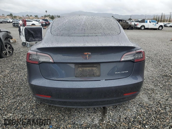 2022 Tesla Model 3 Long Range with VIN 5YJ3E1EB1NF112040, listed as a Copart auction lot 48695485 with 51,683 mi miles and Salvage Title. Bid and sale history available at DreamBid. Image 6.