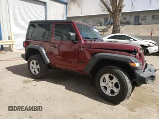 2021 Jeep Wrangler Sport S with VIN 1C4HJXAG8MW817482, listed as a Copart auction lot 47431485 with 29,775 mi miles and Salvage Title. Bid and sale history available at DreamBid. Image 4.