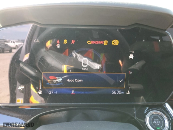 2025 Chevrolet Trax 2RS with VIN KL77LJEP1SC005739, listed as a Copart auction lot 49641885 with 5,800 mi miles and Salvage Title. Bid and sale history available at carsss.com. Image 9.