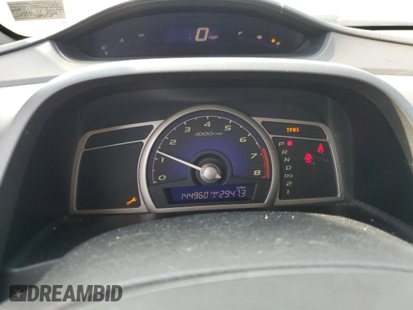 2008 Honda Civic LX with VIN 1HGFA16578L115139, listed as a Copart auction lot 47012465 with 144,960 mi miles and Salvage Title. Bid and sale history available at DreamBid. Image 9.