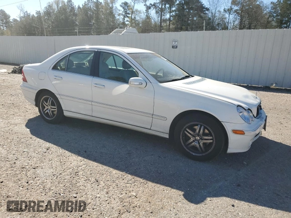 2005 Mercedes-Benz C 240 with VIN WDBRF61J15F593984, listed as a Copart auction lot 48720325 with 185,366 mi miles and Salvage Title. Bid and sale history available at DreamBid. Image 4.