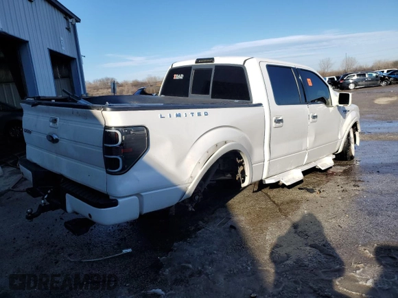 2011 Ford F-150 Lariat with VIN 1FTFW1E64BFA22059, listed as a Copart auction lot 88934345 with 0 mi miles and Salvage Title. Bid and sale history available at carsss.com. Image 3.