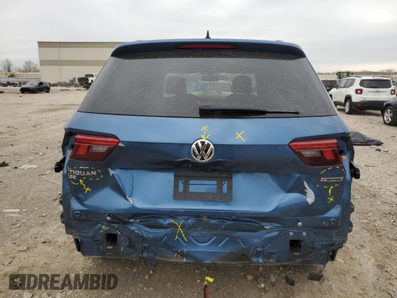 2020 Volkswagen Tiguan SE with VIN 3VV2B7AX2LM082646, listed as a Copart auction lot 51425425 with 53,110 mi miles and Salvage Title. Bid and sale history available at DreamBid. Image 6.