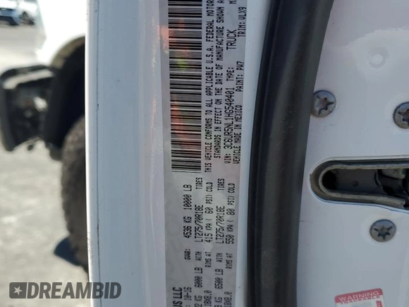 2017 Ram 2500 Laramie с VIN 3C6UR5NL1HG540401, выставлен на аукционе Copart как лот 64075325 с пробегом 86 147 миль миль и Списание • Salvage title. История ставок и продаж доступна на DreamBid. Изображение 12.