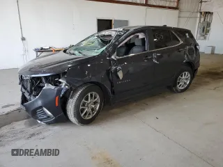 2022 Chevrolet Equinox LT with VIN 2GNAXKEV6N6109987, listed as a Copart auction lot 52926565 with 57,231 mi miles and Salvage title. Bid and sale history available at DreamBid. Image 1.