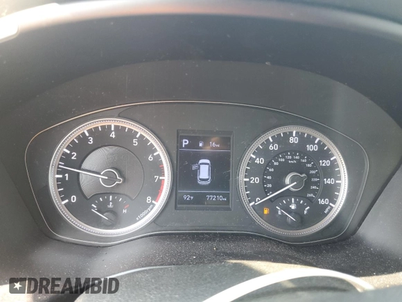 2019 Hyundai Santa Fe SE with VIN 5NMS23AD4KH033124, listed as a Copart auction lot 63225414 with 77,210 mi miles and Non Repairable. Bid and sale history available at carsss.com. Image 9.