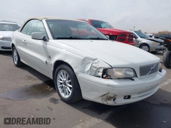 2000 Volvo C70 with VIN YV1NC53D7YJ011411, listed as a IAAI auction lot 41578675 with 63,978 mi miles. Bid and sale history available at carsss.com. Image 6.