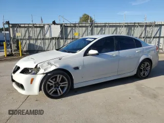 2008 Pontiac G8 with VIN 6G2ER57758L128621, listed as a Copart auction lot 85597904 with 219,451 mi miles and Salvage Title. Bid and sale history available at carsss.com. Image 1.