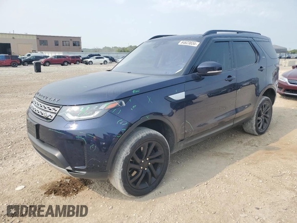 2017 Land Rover Discovery HSE with VIN SALRRBBV8HA041797, listed as a Copart auction lot 64623834 with 86,585 mi miles and Salvage Title. Bid and sale history available at carsss.com. Image 1.