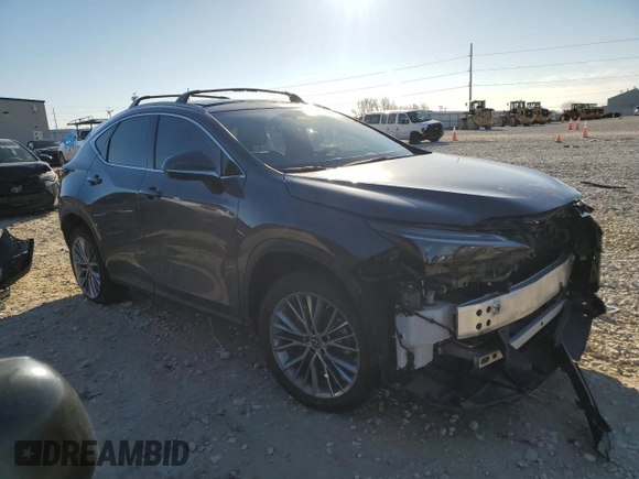 2023 Lexus NX 350h Luxury with VIN 2T2HKCEZ5PC014073, listed as a Copart auction lot 43215295 with Not Provided miles and Salvage Title. Bid and sale history available at DreamBid. Image 4.