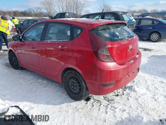 2012 Hyundai Accent SE with VIN KMHCU5AEXCU052771, listed as a IAAI auction lot 41599618 with 230,152 mi miles. Bid and sale history available at carsss.com. Image 3.