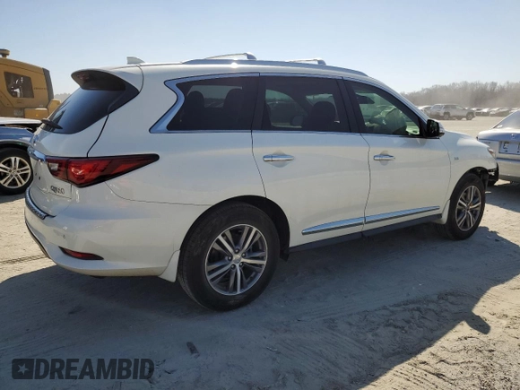 2020 Infiniti QX60 Luxe with VIN 5N1DL0MN8LC518712, listed as a Copart auction lot 45450495 with 37,265 mi miles and Salvage Title. Bid and sale history available at DreamBid. Image 3.