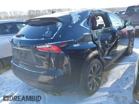 2015 Lexus NX 200t with VIN JTJBARBZ5F2017389, listed as a IAAI auction lot 41317357 with 183,399 mi miles. Bid and sale history available at carsss.com. Image 4.