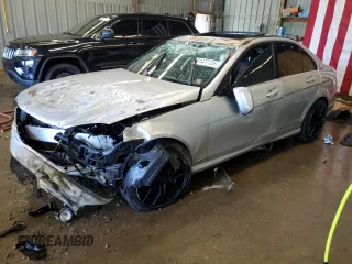 2009 Mercedes-Benz C 300 Sport with VIN WDDGF81X39R071490, listed as a Copart auction lot 61477135 with 138,068 mi miles and Salvage title. Bid and sale history available at DreamBid. Image 1.