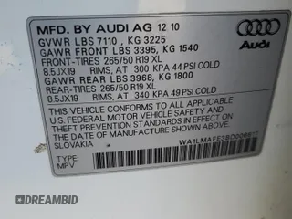 2011 Audi Q7 3.0L TDI Premium Plus with VIN WA1LMAFE3BD006617, listed as a Copart auction lot 81766604 with 0 mi miles and Clean Title. Bid and sale history available at carsss.com. Image 13.