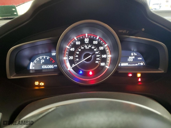 2016 Mazda Mazda3 i Touring with VIN JM1BM1V73G1334259, listed as a Copart auction lot 53622845 with 106,086 mi miles and Salvage Title. Bid and sale history available at carsss.com. Image 9.