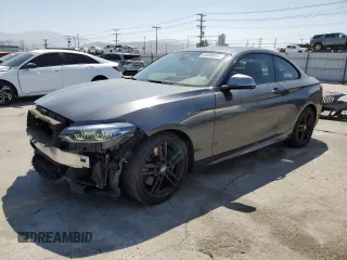 2018 BMW 2 Series M240i with VIN WBA2J5C50JVC07485, listed as a Copart auction lot 64498045 with 52,264 mi miles and Salvage title. Bid and sale history available at DreamBid. Image 1.