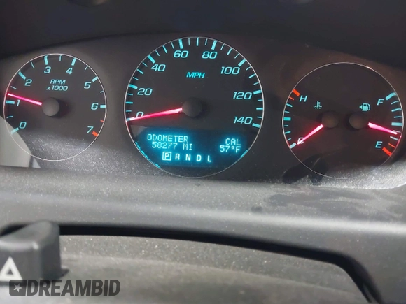 2014 Chevrolet Impala LT with VIN 2G1WB5E37E1178089, listed as a IAAI auction lot 42450127 with 58,277 mi miles and . Bid and sale history available at DreamBid. Image 7.