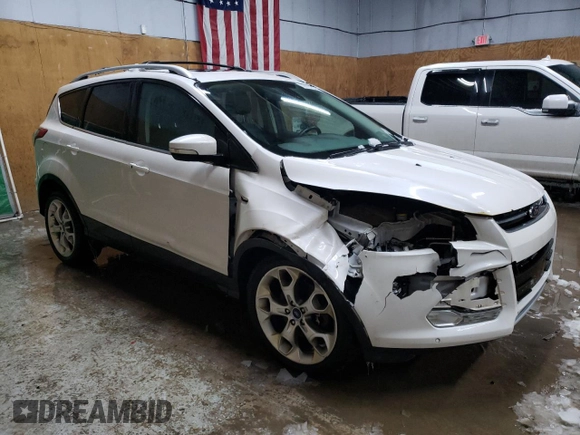 2014 Ford Escape Titanium with VIN 1FMCU9J93EUC22143, listed as a Copart auction lot 50837215 with 164,841 mi miles and Clean Title. Bid and sale history available at DreamBid. Image 4.