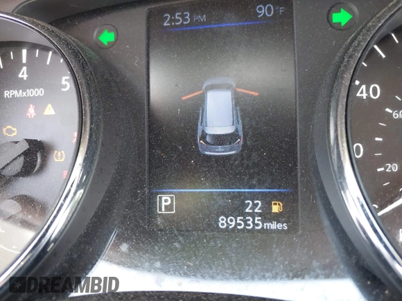 2020 Nissan Rogue S with VIN 5N1AT2MV3LC725930, listed as a IAAI auction lot 41833341 with 89,535 mi miles and . Bid and sale history available at DreamBid. Image 16.