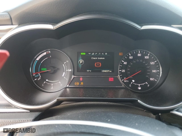 2015 Kia Optima Hybrid EX with VIN KNAGN4AD8F5083162, listed as a Copart auction lot 49740295 with 154,227 mi miles and Salvage Title. Bid and sale history available at carsss.com. Image 9.