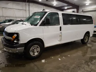 2017 Chevrolet Express Passenger LT z VIN 1GAZGPFF0H1150664, wystawiony jako Copart lot #88108585 z przebiegiem 279 787 mil mil oraz Szkoda całkowita • Salvage title. Historia ofert i sprzedaży dostępna na DreamBid. Obrazek 1.
