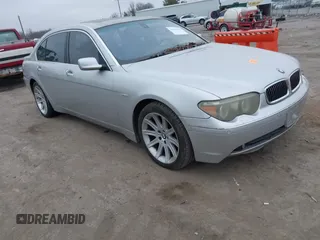 2005 BMW 7 Series 745Li with VIN WBAGN63545DS59047, listed as a IAAI auction lot 41802442 with 1 mi miles. Bid and sale history available at carsss.com. Image 1.