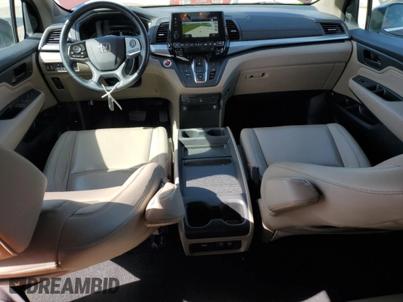 2018 Honda Odyssey Touring with VIN 5FNRL6H81JB076891, listed as a Copart auction lot 48301765 with 99,129 mi miles and Salvage Title. Bid and sale history available at carsss.com. Image 8.