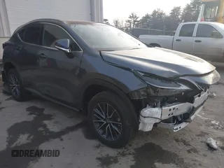 2022 Lexus NX with VIN 2T2GGCEZ4NC006265, listed as a IAAI auction lot 39411215 with 5,481 mi miles. Bid and sale history available at carsss.com. Image 1.