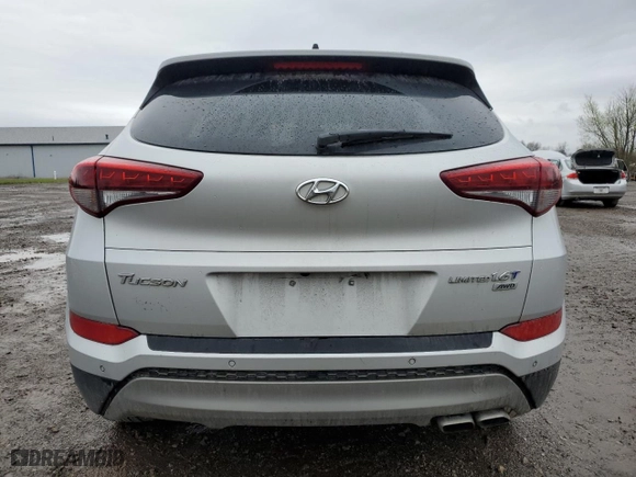 2017 Hyundai Tucson Sport with VIN KM8J3CA24HU285699, listed as a Copart auction lot 51121845 with 71,770 mi miles and Salvage Title. Bid and sale history available at carsss.com. Image 6.