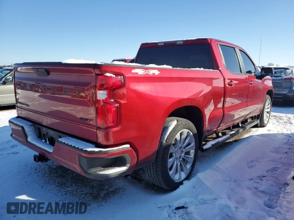 2021 Chevrolet Silverado 1500 RST with VIN 3GCUYEET2MG406048, listed as a Copart auction lot 88330495 with 21,692 mi miles and Salvage Title. Bid and sale history available at carsss.com. Image 3.