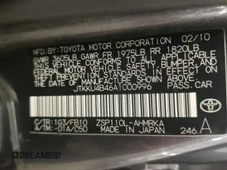 2010 Scion xD with VIN JTKKU4B46A1000996, listed as a Copart auction lot 49921025 with 249,005 mi miles and Salvage Title. Bid and sale history available at carsss.com. Image 12.