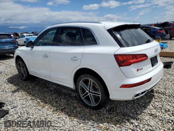 2018 Audi SQ5 Prestige with VIN WA1C4AFY6J2098746, listed as a Copart auction lot 56747805 with 47,566 mi miles and Salvage title. Bid and sale history available at DreamBid. Image 2.