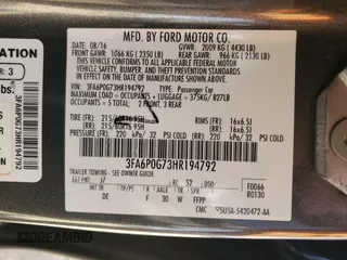 2017 Ford Fusion S with VIN 3FA6P0G73HR194792, listed as a Copart auction lot 47609835 with 133,626 mi miles and Salvage Title. Bid and sale history available at DreamBid. Image 13.
