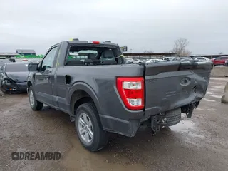 2023 Ford F-150 XL with VIN 1FTMF1C58PKF77242, listed as a IAAI auction lot 41559887 with 25,576 mi miles and . Bid and sale history available at carsss.com. Image 3.