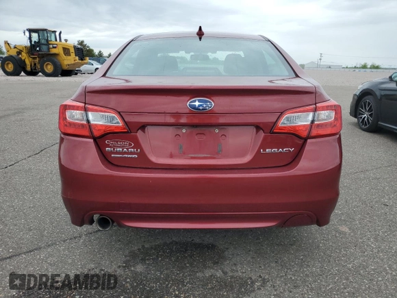 2016 Subaru Legacy Limited with VIN 4S3BNBN62G3013084, listed as a Copart auction lot 58071185 with 141,967 mi miles and Salvage title. Bid and sale history available at DreamBid. Image 6.