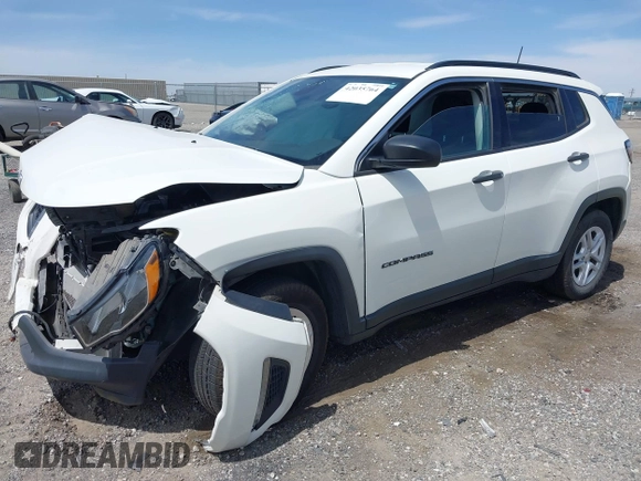 2021 Jeep Compass Sport z VIN 3C4NJCAB6MT532267, wystawiony jako IAAI lot #42035764 z przebiegiem 41 725 mil mil oraz . Historia ofert i sprzedaży dostępna na DreamBid. Obrazek 17.