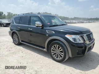 2018 Nissan Armada Platinum with VIN JN8AY2NF7J9333397, listed as a Copart auction lot 61851004 with 134,845 mi miles and Clean Title. Bid and sale history available at carsss.com. Image 4.