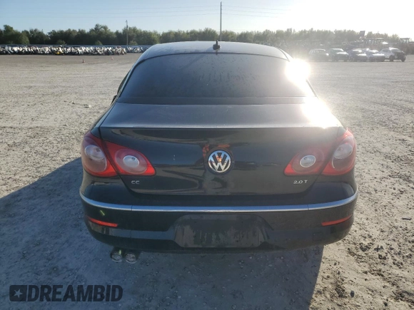 2010 Volkswagen CC Sport with VIN WVWNN7ANXAE553026, listed as a Copart auction lot 81978474 with 0 mi miles and Salvage Title. Bid and sale history available at carsss.com. Image 6.