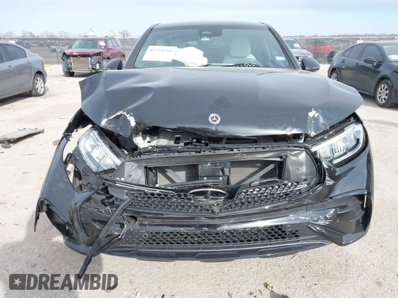 2024 Mercedes-Benz GLC with VIN W1NKJ4HB3RF165644, listed as a IAAI auction lot 41258511 with 7,590 mi miles. Bid and sale history available at carsss.com. Image 6.