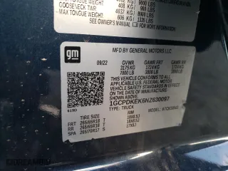 2022 Chevrolet Silverado 1500 LT with VIN 1GCPDKEK6NZ630097, listed as a Copart auction lot 82112084 with 21,692 mi miles and Salvage Title. Bid and sale history available at carsss.com. Image 15.
