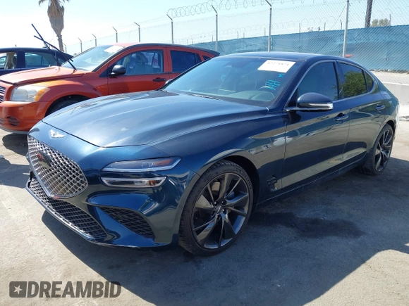 2022 Genesis G70 3.3T z VIN KMTG54TE2NU082023, wystawiony jako IAAI lot #42271871 z przebiegiem 17 833 mil mil oraz . Historia ofert i sprzedaży dostępna na DreamBid. Obrazek 18.