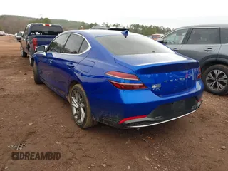2022 Genesis G70 2.0T with VIN KMTG34TA4NU086948, listed as a IAAI auction lot 41565803 with 51,629 mi miles. Bid and sale history available at carsss.com. Image 3.