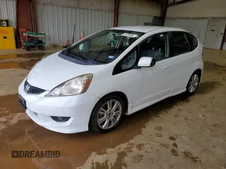 2009 Honda Fit Sport with VIN JHMGE88419S026712, listed as a Copart auction lot 51165865 with 54,586 mi miles and Salvage Title. Bid and sale history available at carsss.com. Image 1.