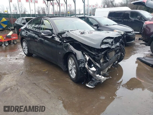 2015 Infiniti Q50 Premium with VIN JN1BV7AR1FM405854, listed as a IAAI auction lot 41516401 with 89,382 mi miles and . Bid and sale history available at DreamBid. Image 1.