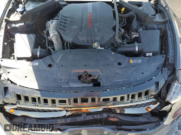 2021 Kia Stinger GT with VIN KNAE35LC6M6091744, listed as a Copart auction lot 69043364 with 44,319 mi miles and Salvage Title. Bid and sale history available at DreamBid. Image 12.