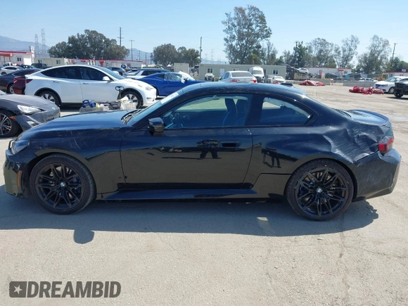 2024 BMW M2 with VIN 3MF13DM03R8E32448, listed as a IAAI auction lot 41849327 with 4,856 mi miles. Bid and sale history available at carsss.com. Image 14.