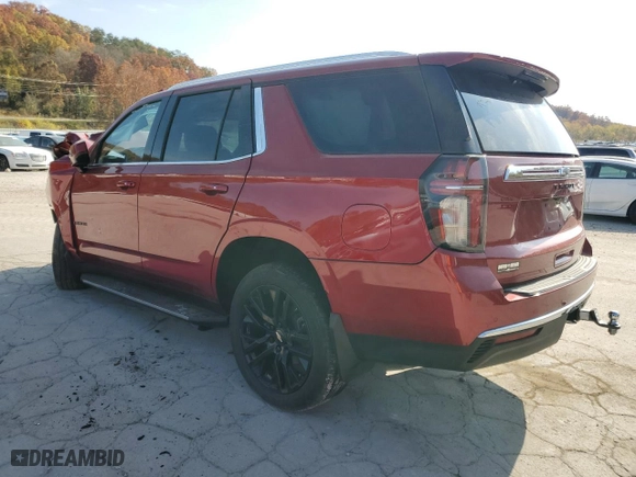 2023 Chevrolet Tahoe LS with VIN 1GNSKMKD4PR173298, listed as a Copart auction lot 77913334 with 0 mi miles and Salvage Title. Bid and sale history available at carsss.com. Image 2.