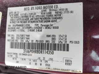 2013 Ford Fusion SE with VIN 3FA6P0HR8DR114350, listed as a IAAI auction lot 42189415 with 187,407 mi miles and . Bid and sale history available at DreamBid. Image 9.