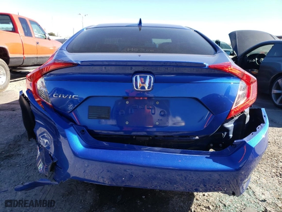 2021 Honda Civic Sedan EX-L with VIN 2HGFC1F76MH706260, listed as a Copart auction lot 50448085 with 36,756 mi miles and Salvage Title. Bid and sale history available at carsss.com. Image 6.
